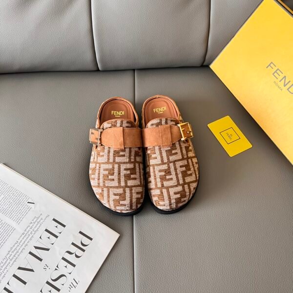 FD FF Buckle Mules - Shoes