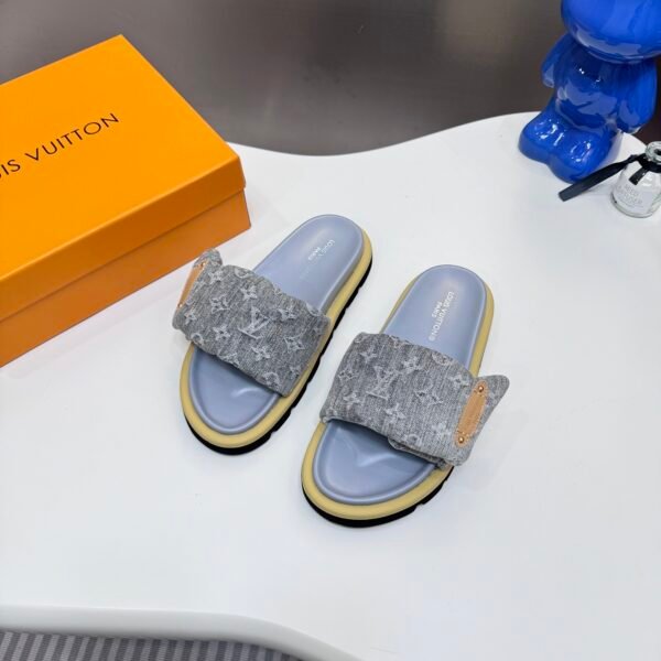 LV Waterfront Monogram Denim - Slides