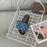 LV Waterfront Denim Monogram – Slides