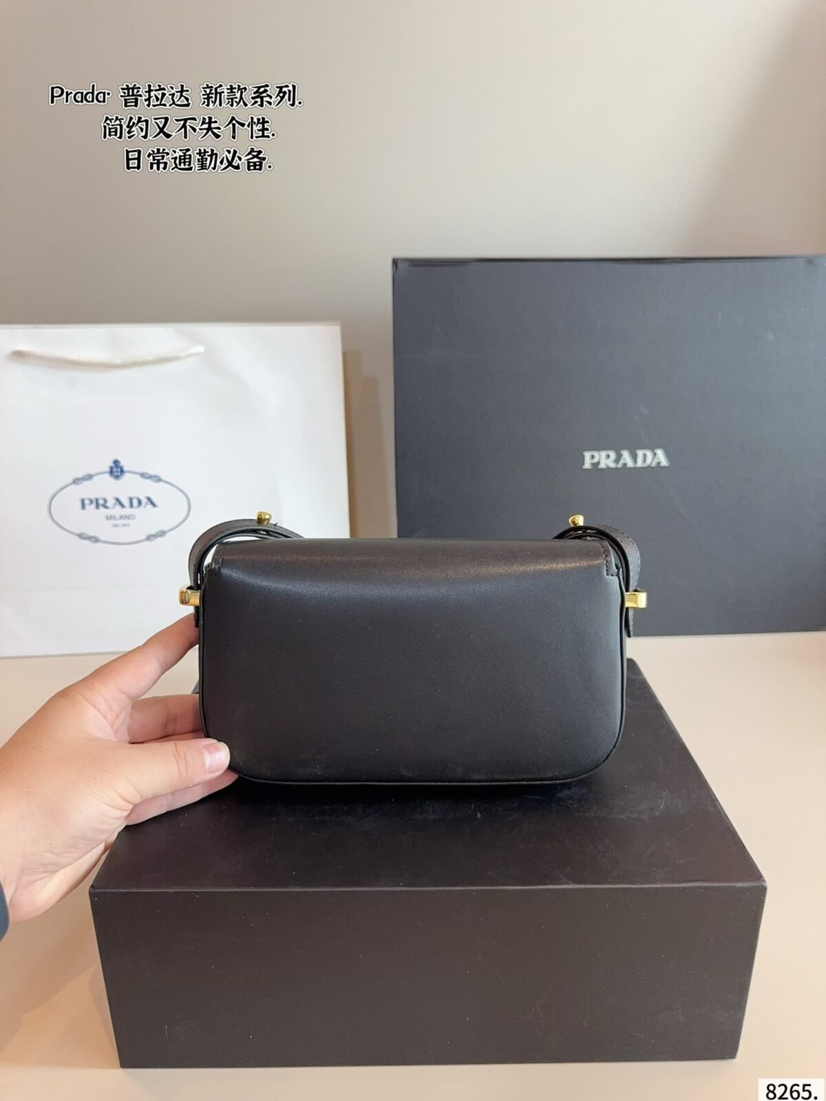 PR Cleo Black Leather – Bag — 6