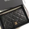 CC Classic Flap Wallet Black Lambskin - Wallet