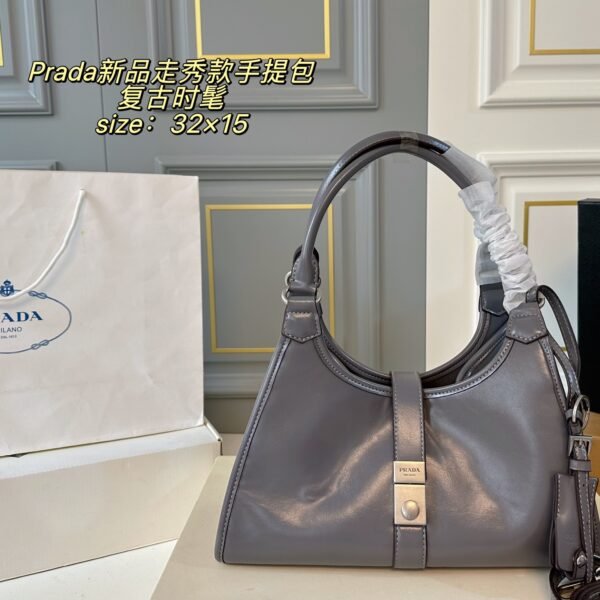 PR Cleo Grey Leather - Bag