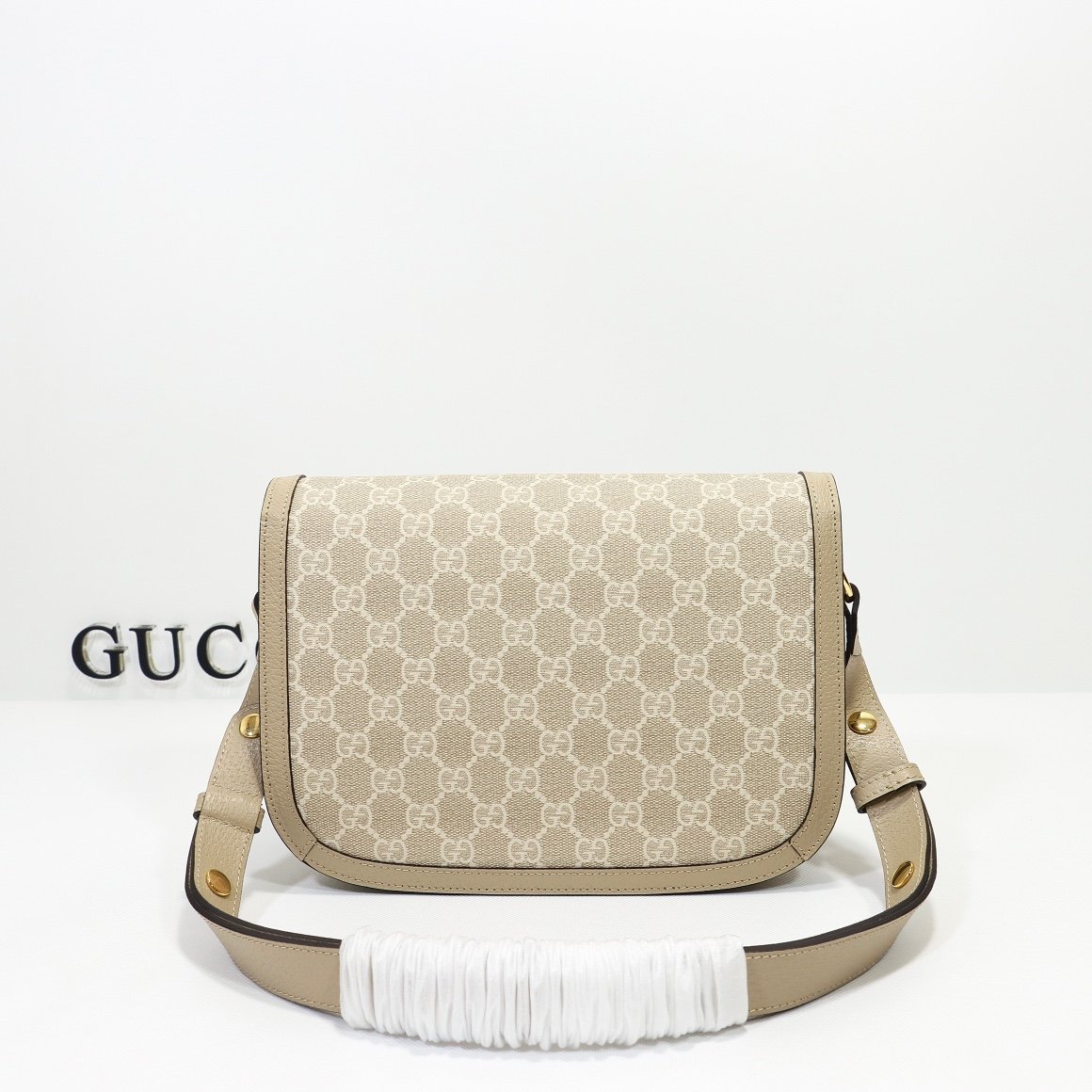 GG Horsebit 1955 Beige GG Supreme Canvas - Bag - Image 3