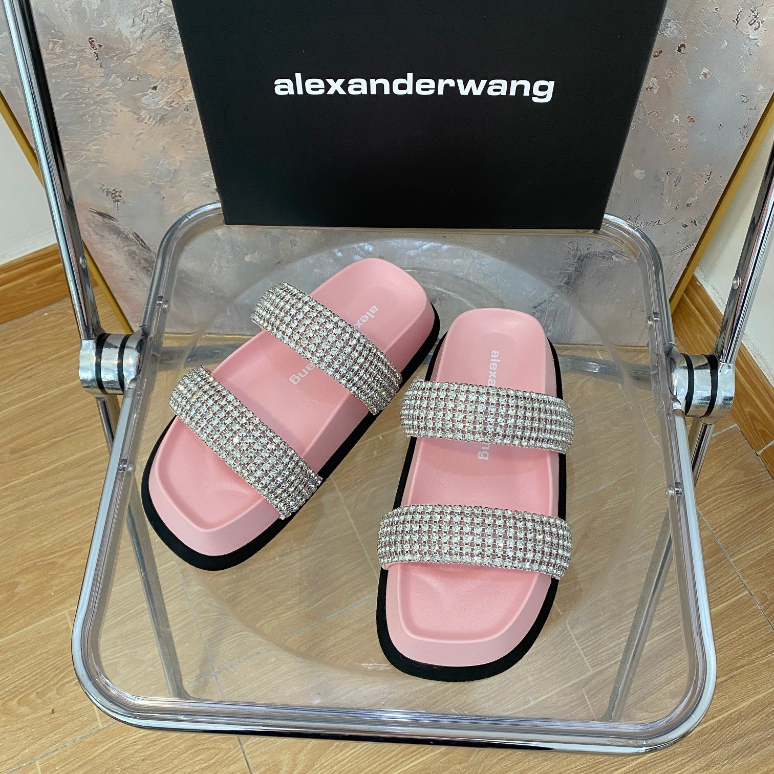 AW Amelia Crystal Pink - Sandals - Image 7