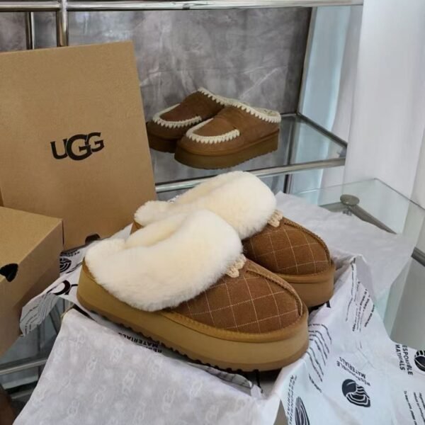 UGG Tasman X Quilted Chestnut Suede - Shoes