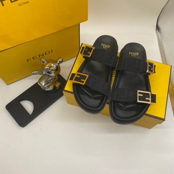 FD FF Logo Double Strap Sandals - Sandals