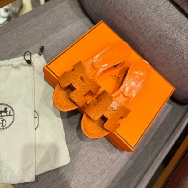 HM Oran Sandals Orange Leather - Sandals