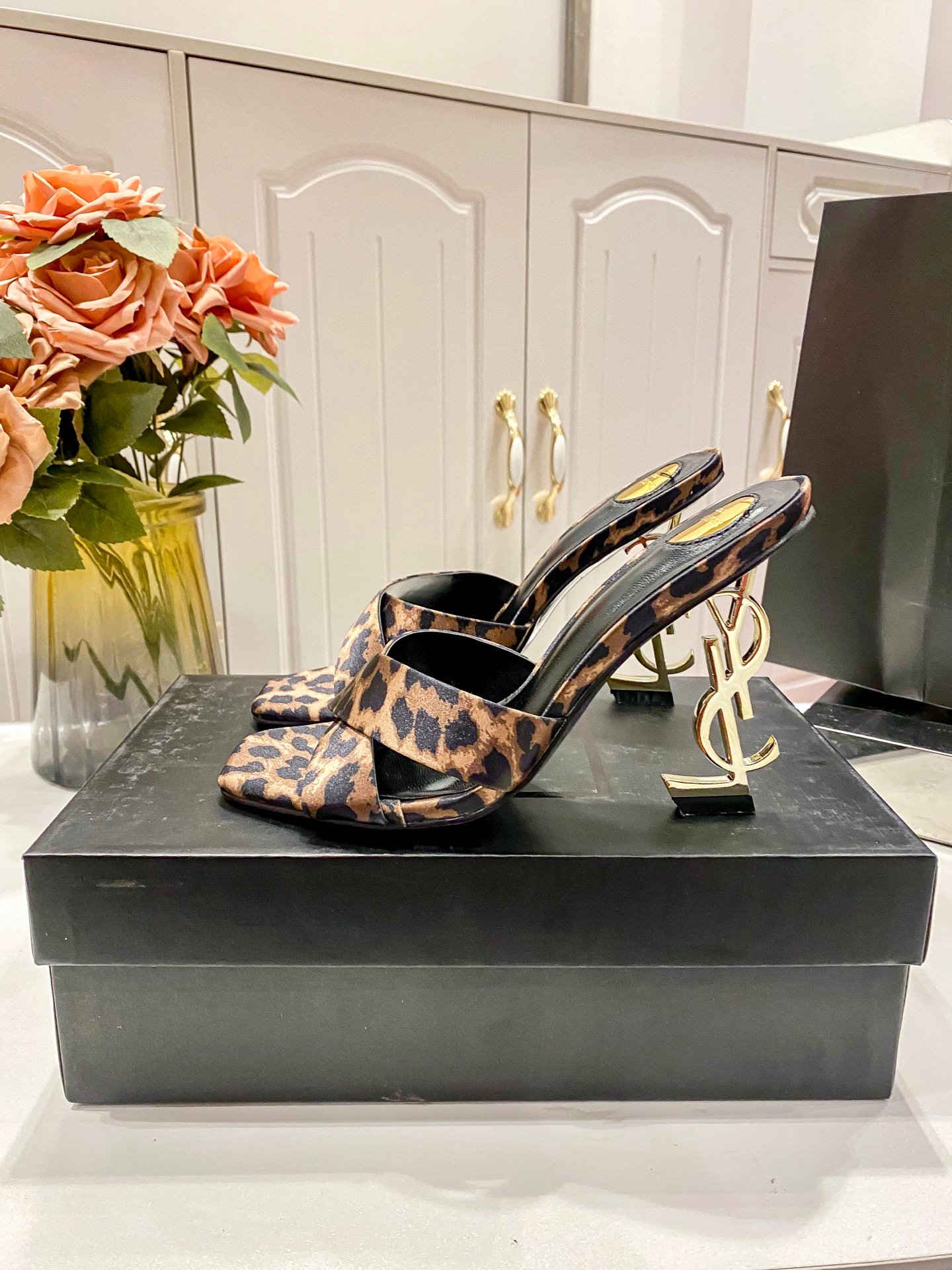 YSL Cassandra Leopard Print Leopard - Heels - Image 7