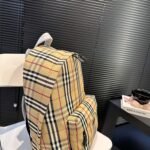 BBR Vintage Check Backpack Beige Check – Zaino