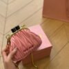 MIU Matelassé Nappa Leather Pink - Bag