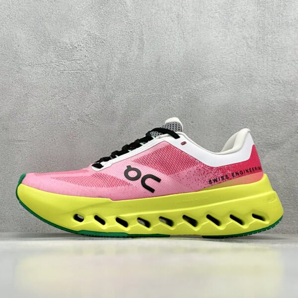 ON Cloudmonster Pink/Yellow - Sneakers
