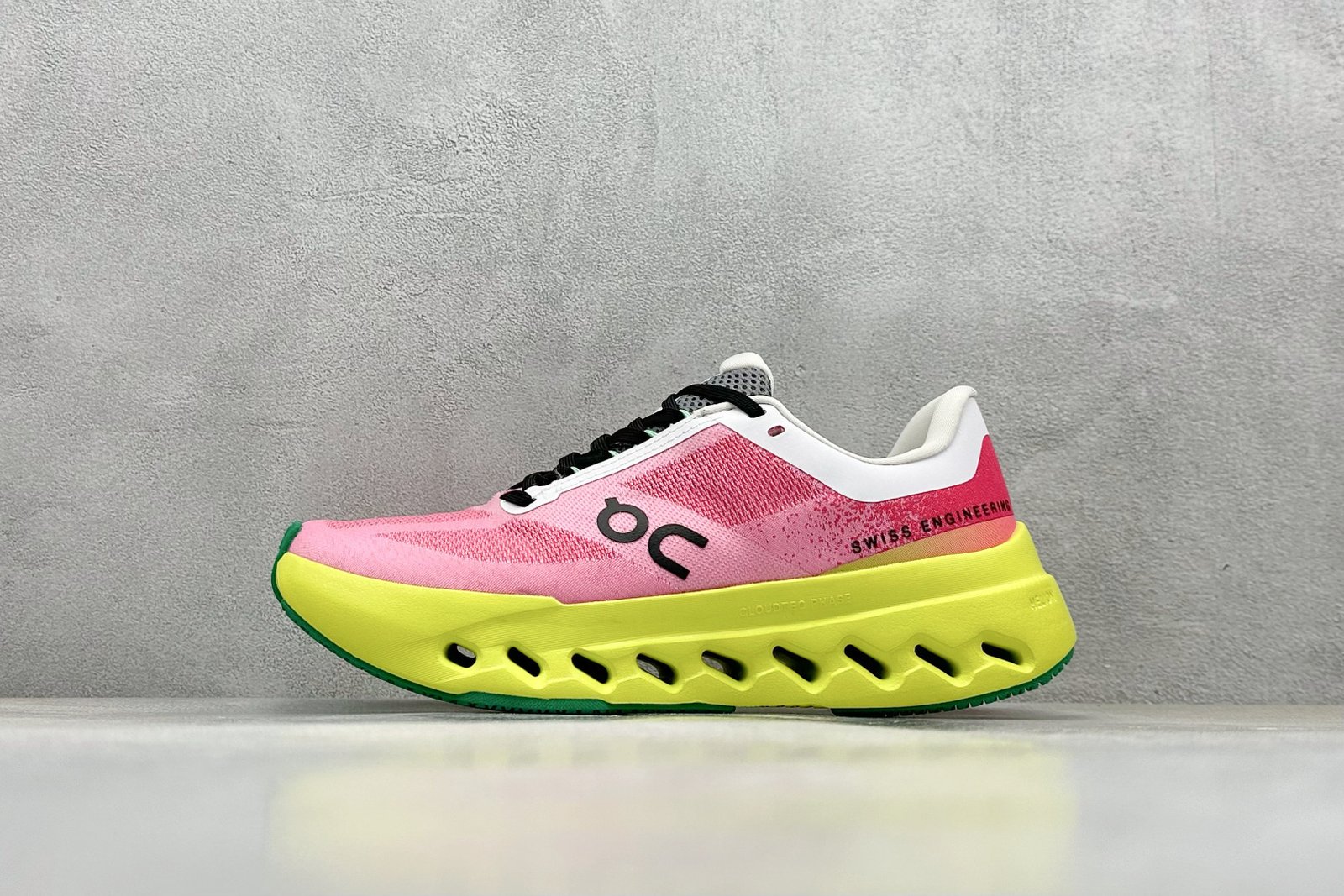 ON Cloudmonster Pink/Yellow - Sneakers