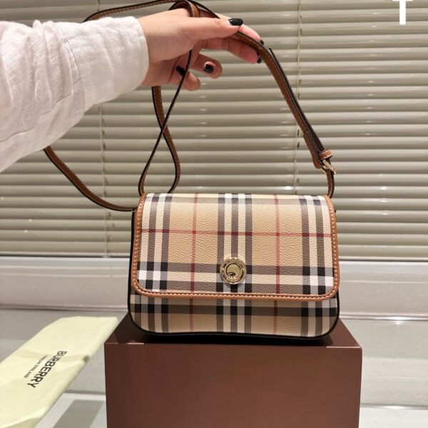 BBR Vintage Check and Leather Note Small Beige Check - Bag