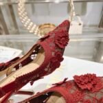 CD J'ACD Slingback Pump Red Lace – Scarpe con tacco – Rosso