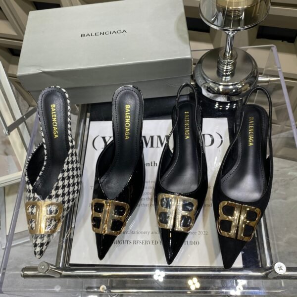 BAL BB Monogram Mules - Heels