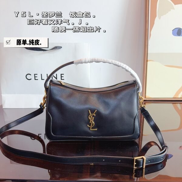 YSL Le 5 à 7 Hobo Black Leather - Bag