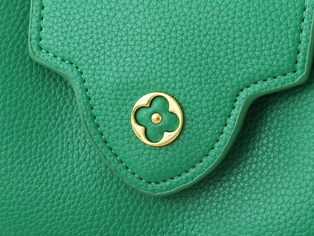LV Capucines Mini Green Leather - Bag - Image 6