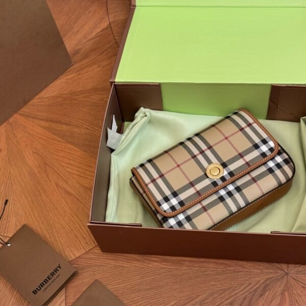 BBR Vintage Check E-canvas Small Beige Check - Bag