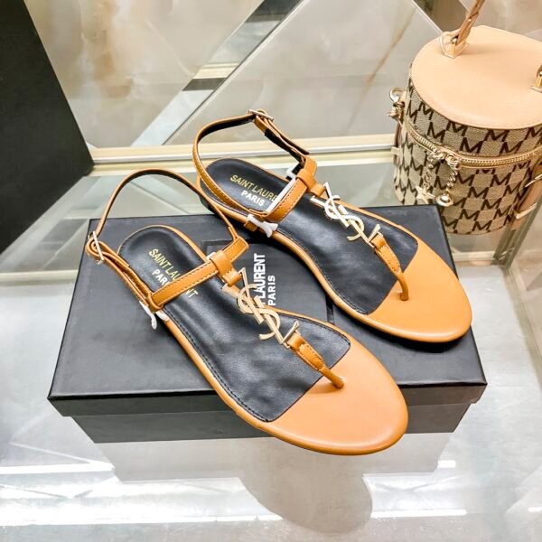 YSL Cassandra Flat Sandals - Sandals