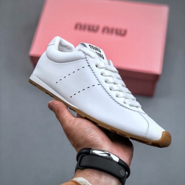 MIU City Sneakers White Leather - Sneakers