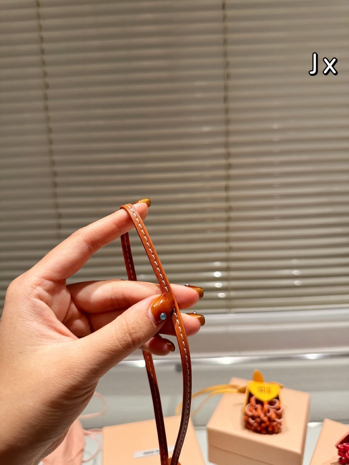 MIU Flower Bag Charm Leather – Borsa — 9