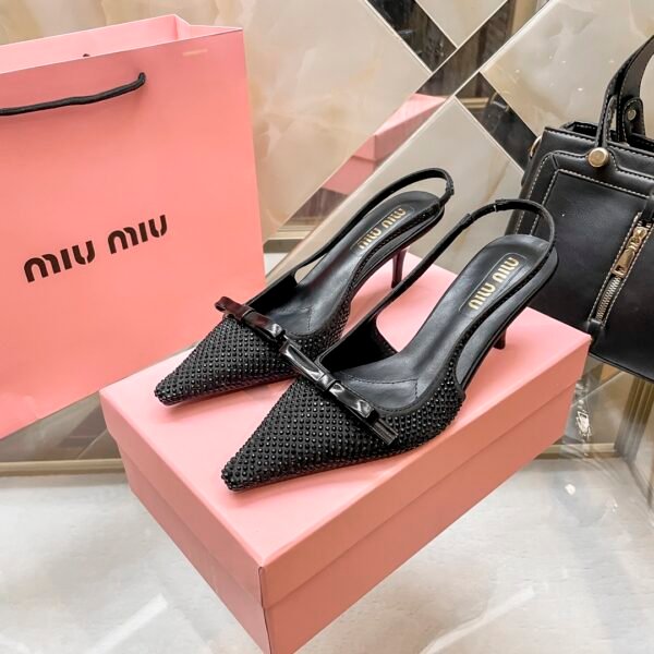 MIU Bow Slingback Pumps - Heels