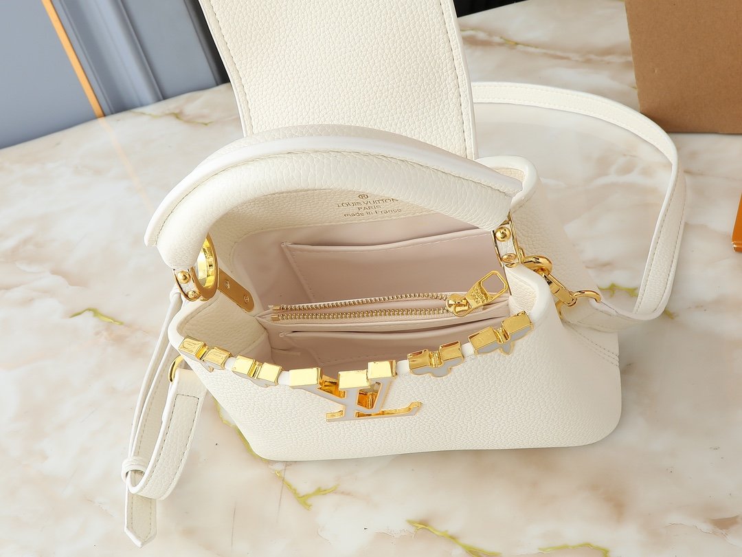 LV Capucines BB White Leather - Bag - Image 9