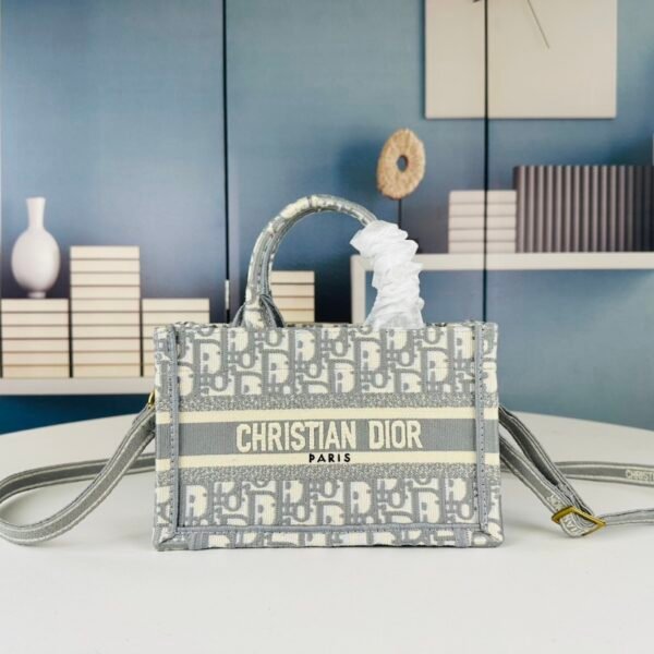 CD Book Tote Small Oblique Canvas - Bag