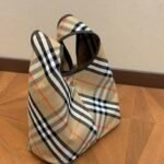 BBR Vintage Check Two-Piece Bag – Beige