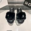 PR Triangle Logo Faux Fur Slides - Slides