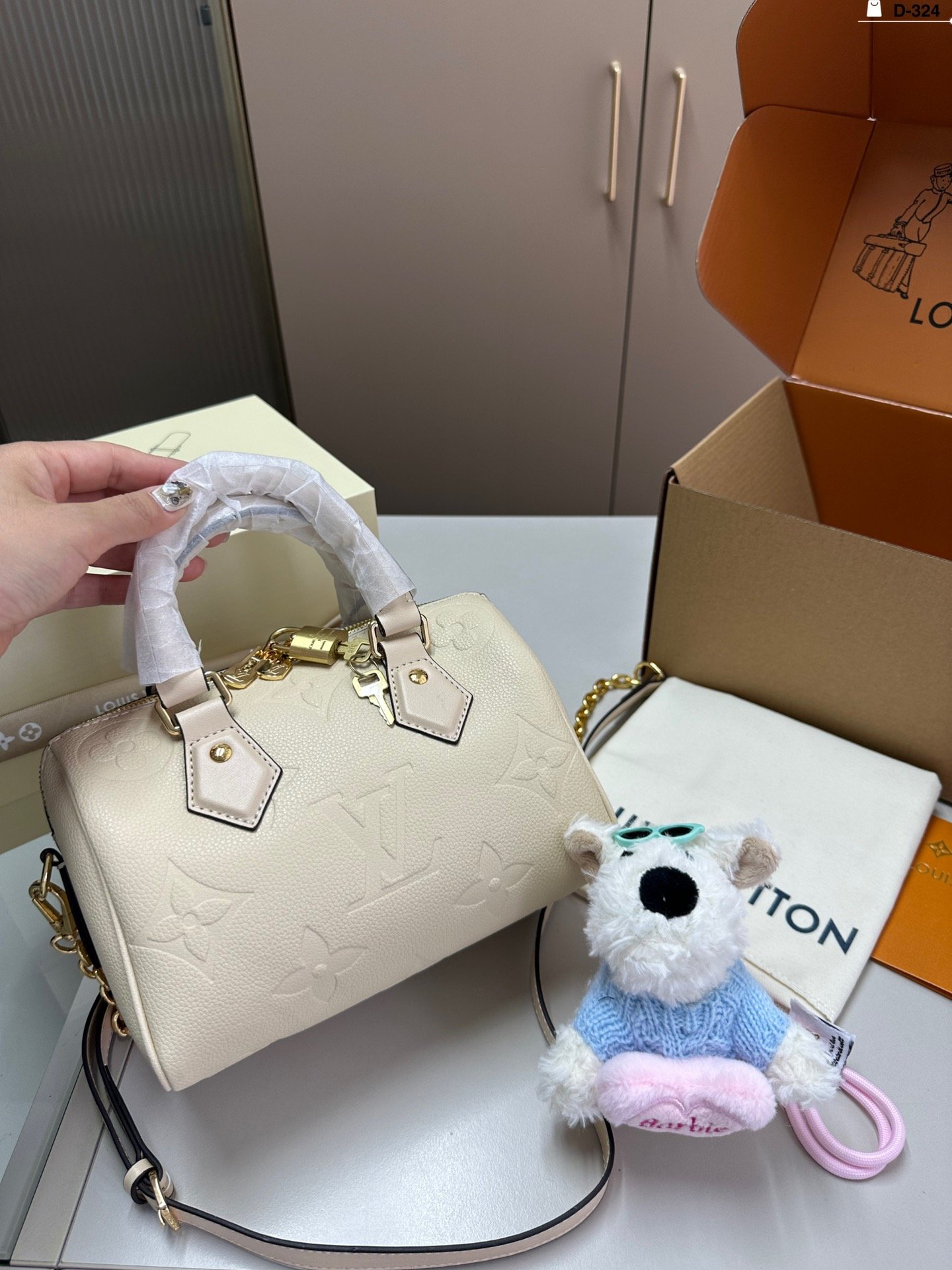 LV Speedy Bandoulière 20 Monogram Empreinte - Bag - Image 5