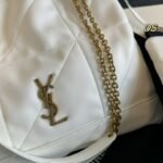 YSL Jamie Puffer White Leather – Borsa