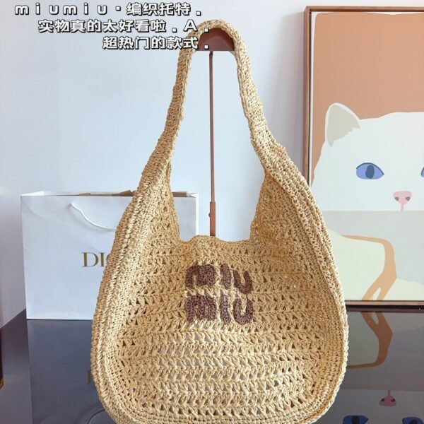 MIU Raffia Bag Natural Straw - Bag