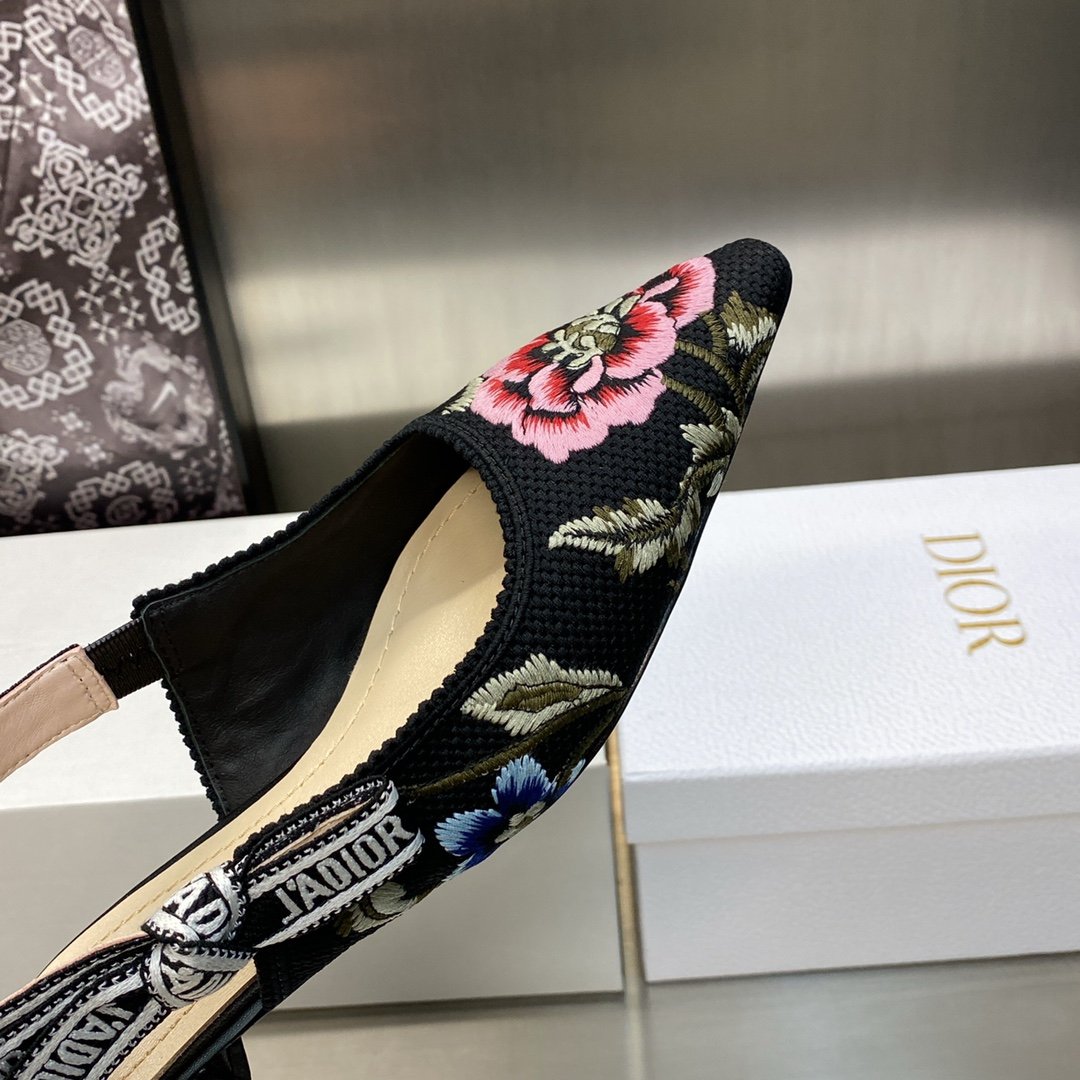 CD J'ACD Slingback Floral Embroidery - Shoes - Image 7