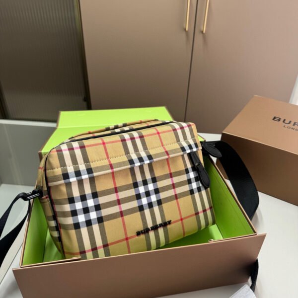 BBR Vintage Check Camera Bag Beige Check - Bag
