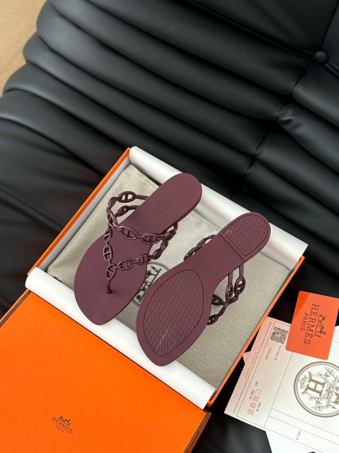 HM Oran Sandals Burgundy - Sandals - Image 3