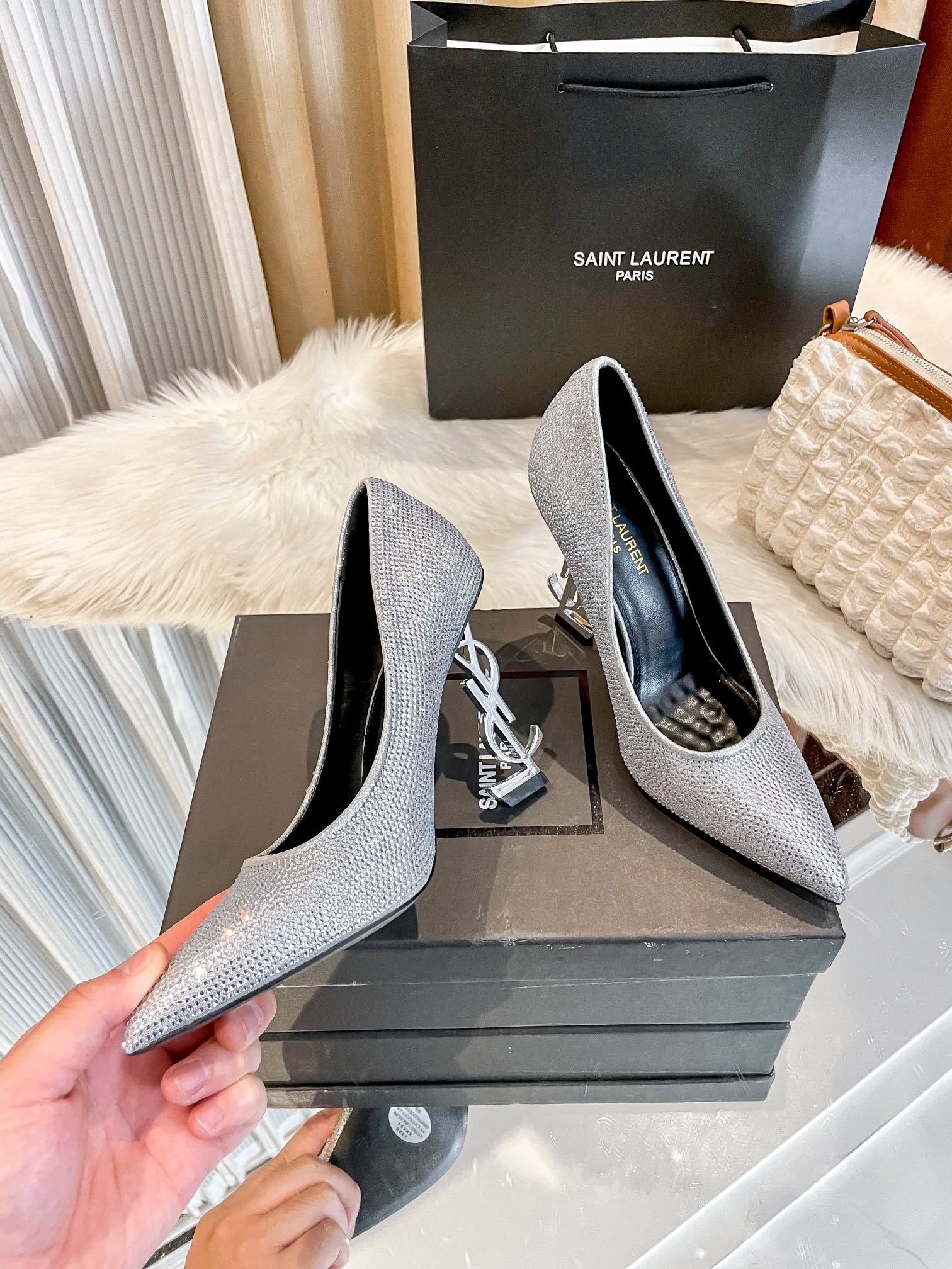 YSL Opyum Pumps Silver - Heels - Image 7