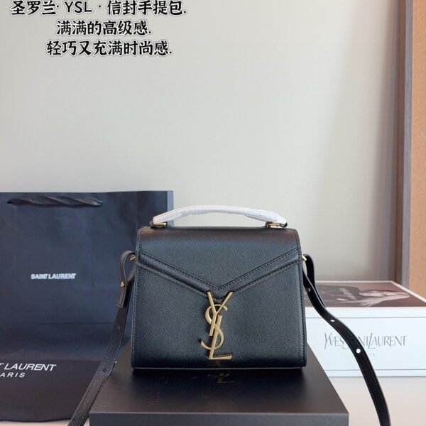 YSL Cassandra Black Leather - Bag