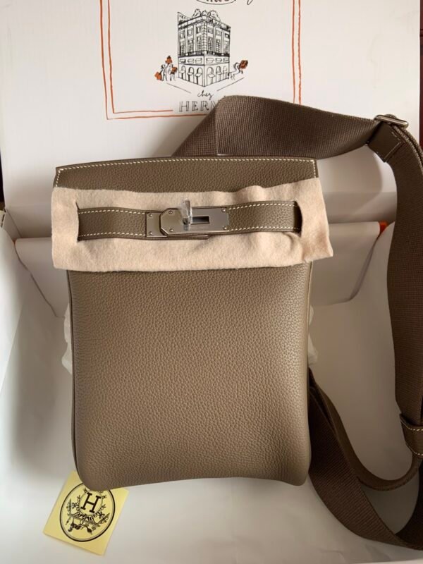 HM Evelyne Elephant Grey Leather – Tasche