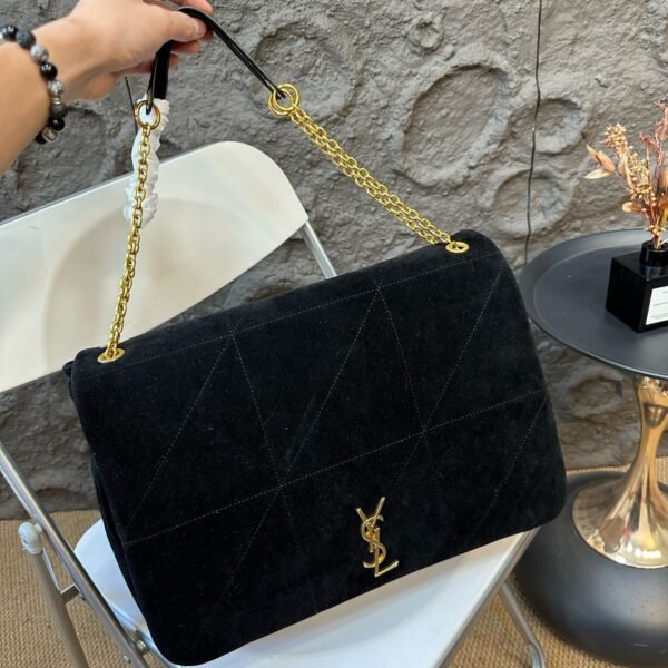 YSL Jamie Large Black Suede - Bag