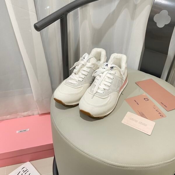 MIU Matelassé Nappa Leather Sneakers - Sneakers