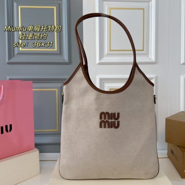 MIU Logo Tote - Bag