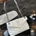 YSL Loulou Puffer Medium Black Leather – Bag