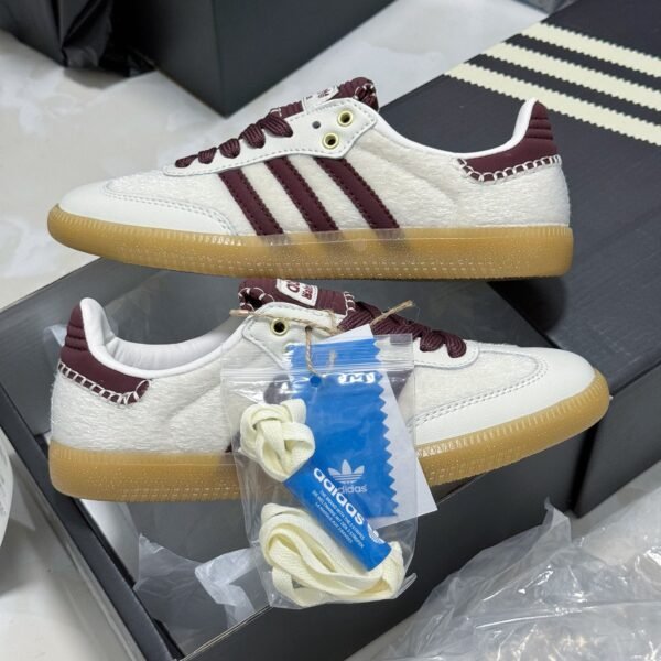 AD Samba OG White/Burgundy - Sneakers