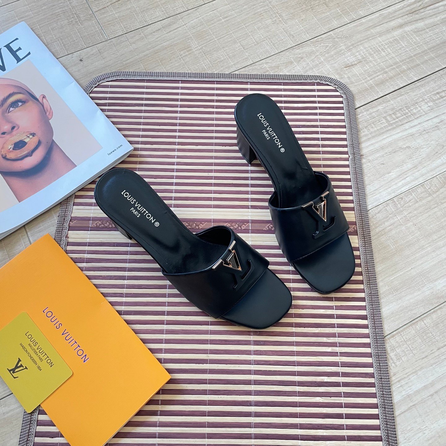 LV Lock It Mule Black Leather - Sandals - Image 8