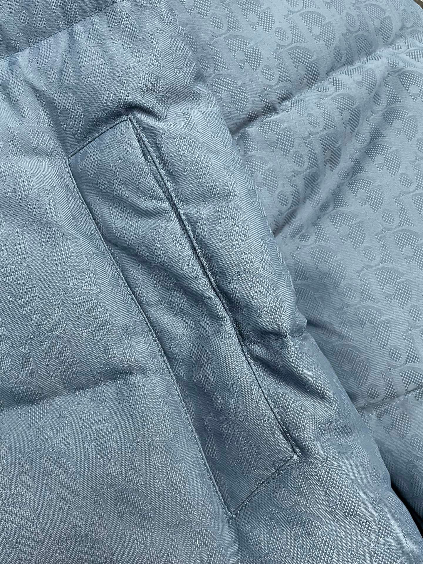 CD CD Oblique Puffer Jacket 46 Blue - Jacket - Image 7