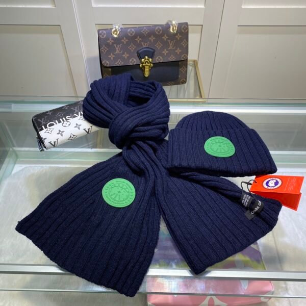 CG Wool Knit Set Navy - Scarf
