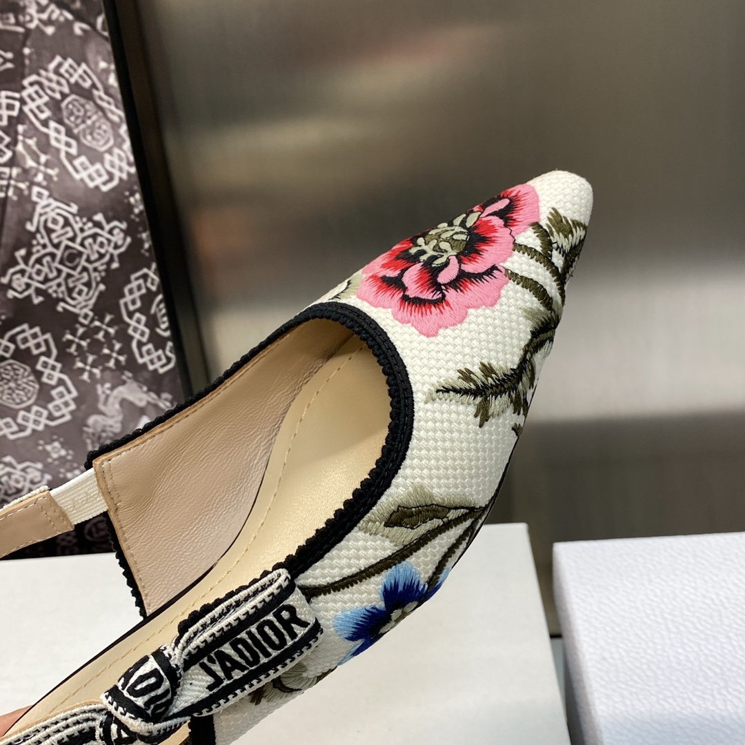 CD J'ACD Slingback Floral Embroidery - Shoes - Image 7