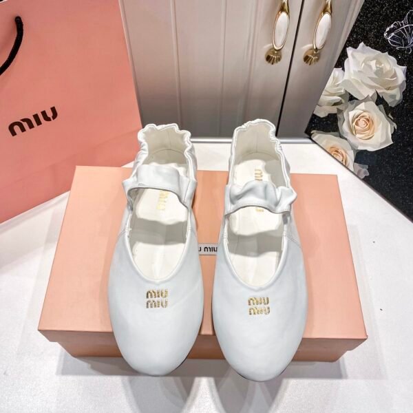 MIU Logo Ballet Flats - Shoes