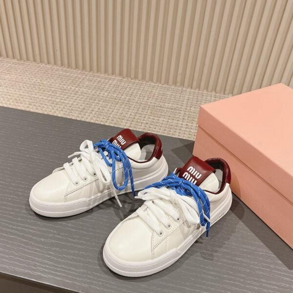 MIU Logo Lace-Up Sneakers - Sneakers